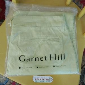 NEW Garnet Hill Limon Cotton Chino Ankle Pants
